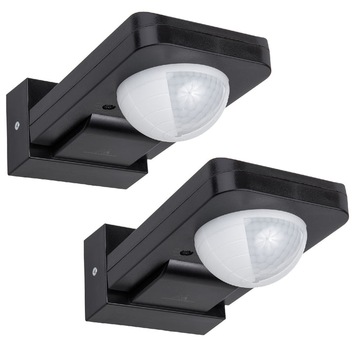Maclean PIR detektor pohybu, infračervený, IP65, max. 2000W, černý, MCE243 B, 2 kusy