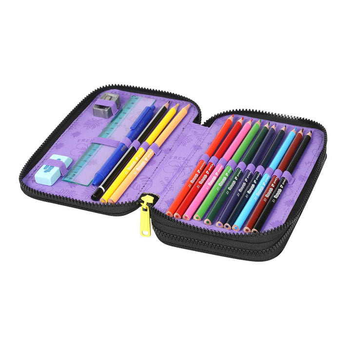 19 L Coolpack Jerry DISNEY STITCH školní batoh černý + Coolpack penál, dvoukomorový, vybavený, Stitch, Jumper 2