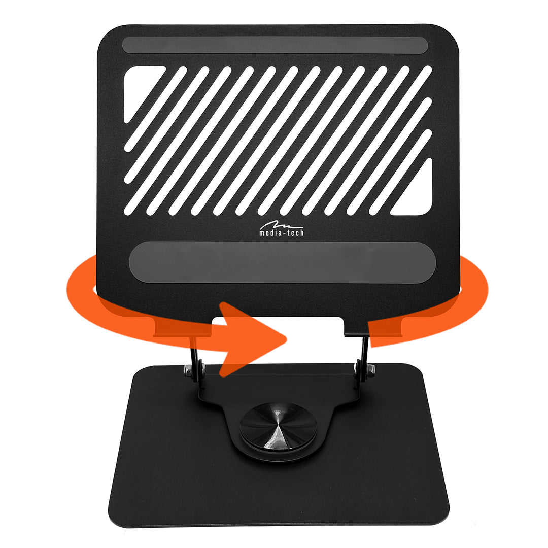 Nastavitelný, otočný, ergonomický stojan na notebook 10-17, Media-Tech MT2662