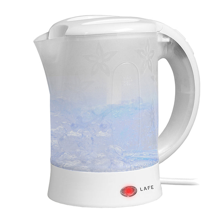 Rychlovarná konvice Lafe, turistická, 600 W, objem 0,6 l, 2 šálky, 2 lžíce, bílá, Scandi