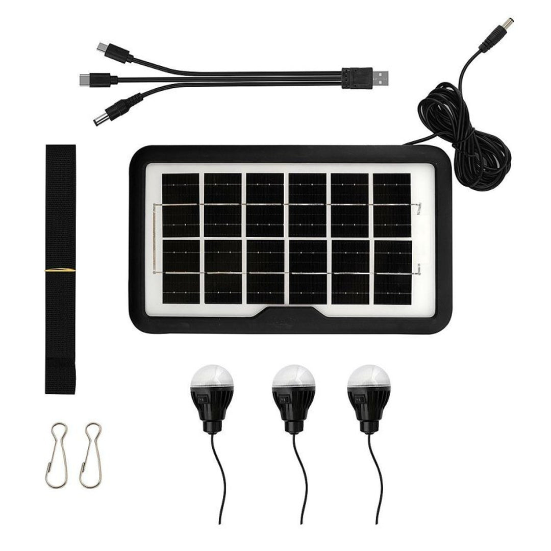 Multifunkční solární svítilna Verna, 6v1, powerbanka, solární panel, lampa, LED světla, reproduktor+rádio, Tur000008