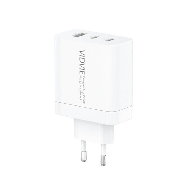 Síťová nabíječka VIDVIE, 3A, 65W, 2x USB-C, 1x USB, kabel USB-C/USB-C, PLE262