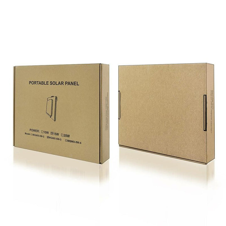 Solární panel, nabíječka, 15 W, 1 port USB, černo-oranžový, A04