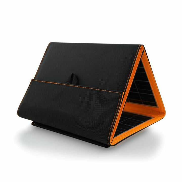 Solární panel, nabíječka, 20 W, 2 porty USB, černo-oranžový, A05