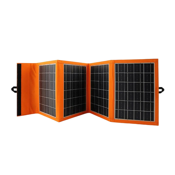 Solární panel, nabíječka, 20 W, 2 porty USB, černo-oranžový, A05