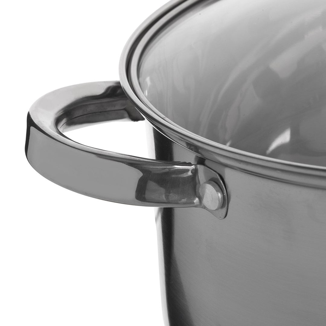 9dílná sada nádobí Maestro 1,5 l, 2 l, 3 l, 5 l, nerezová ocel, vhodné do myčky nádobí, vhodné pro všechny typy sporáků, varná deska, MR-2021