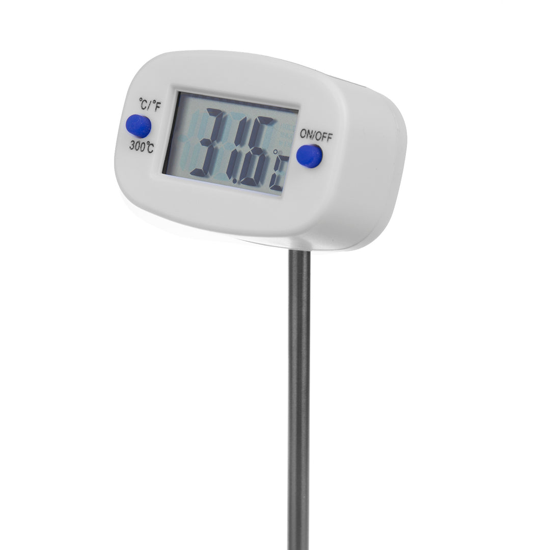 Potravinářský teploměr/sonda, zelenomodrý, délka sondy 15 cm, teplotní rozsah -50 °C až +300 °C, přesnost 0,1 °C, GB382, 3 kusy