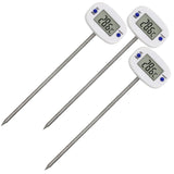 Potravinářský teploměr/sonda, zelenomodrý, délka sondy 15 cm, teplotní rozsah -50 °C až +300 °C, přesnost 0,1 °C, GB382, 3 kusy