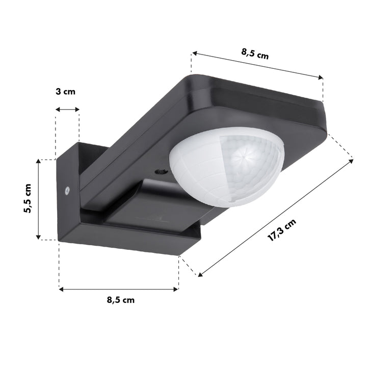 Maclean PIR detektor pohybu, infračervený, IP65, max. 2000W, MCE243 GR, 2 kusy