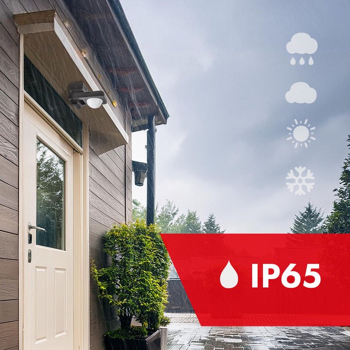 Maclean PIR detektor pohybu, infračervený, IP65, max. 2000W, MCE243 GR, 2 kusy
