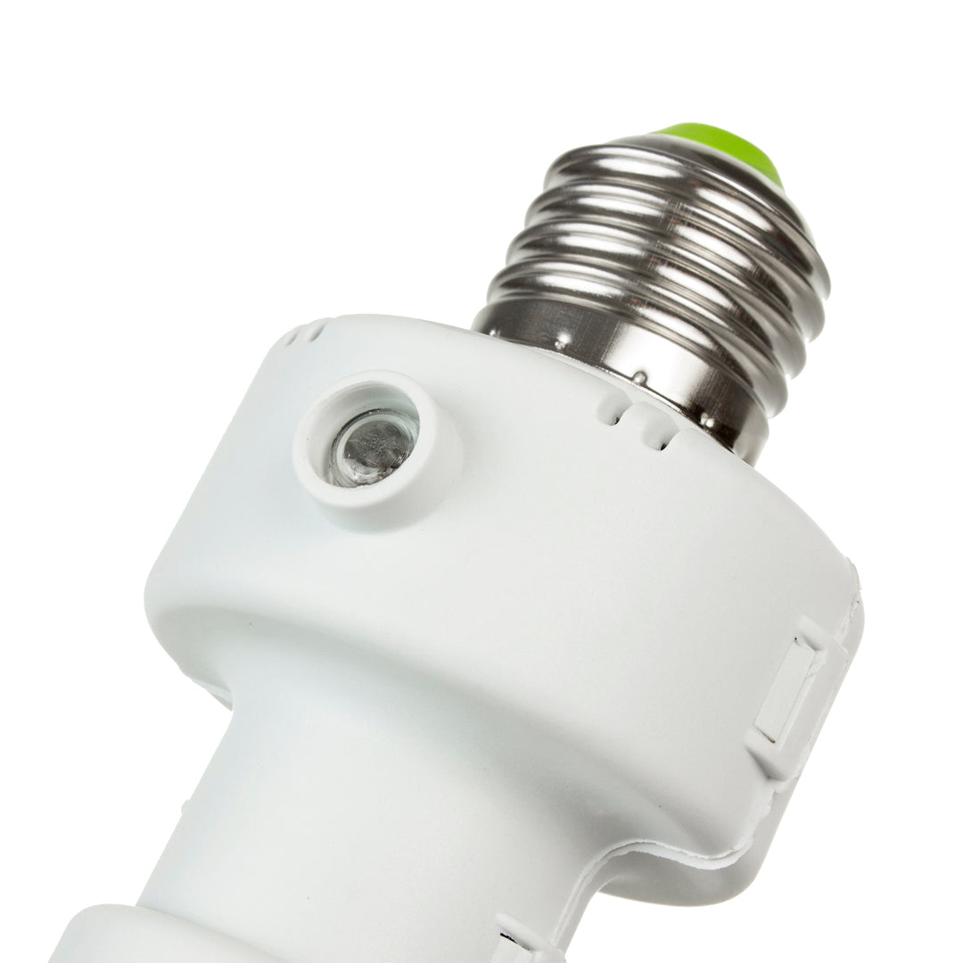 Objímka Maclean, E27, max. 100 W, se soumrakovým čidlem, časovač, bílá, MCE21W, 4 kusy