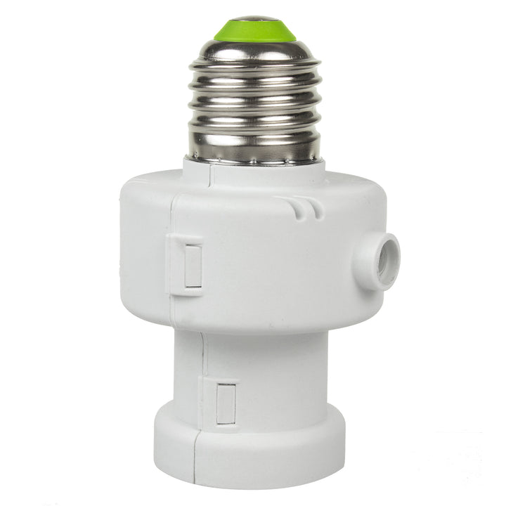 Objímka Maclean, E27, max. 100 W, se soumrakovým čidlem, časovač, bílá, MCE21W, 4 kusy