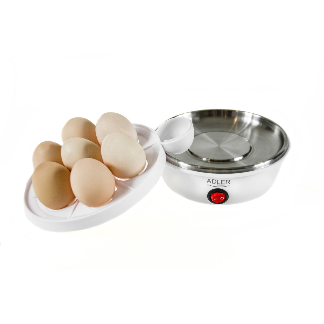 Automatický vařič vajec Adler, na 7 vajec, příkon 450 W, bílý, AD 4459