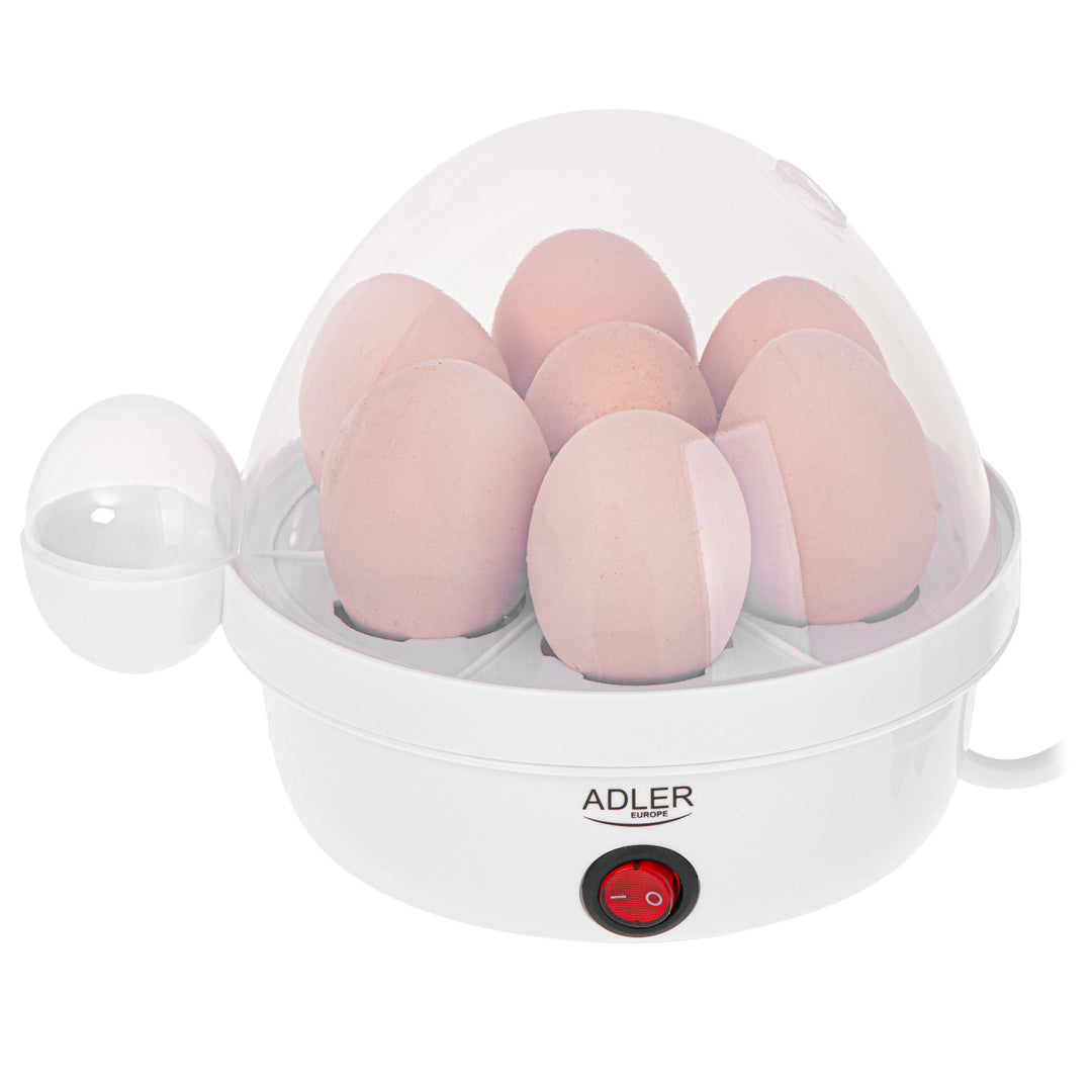 Automatický vařič vajec Adler, na 7 vajec, příkon 450 W, bílý, AD 4459
