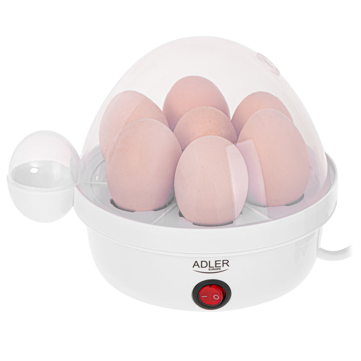 Automatický vařič vajec Adler, na 7 vajec, příkon 450 W, bílý, AD 4459