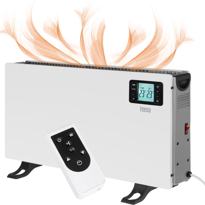 Konvektorové topení Teesa, funkce časovače, regulace teploty, režim Anti-frost, dálkové ovládání, TSA8054