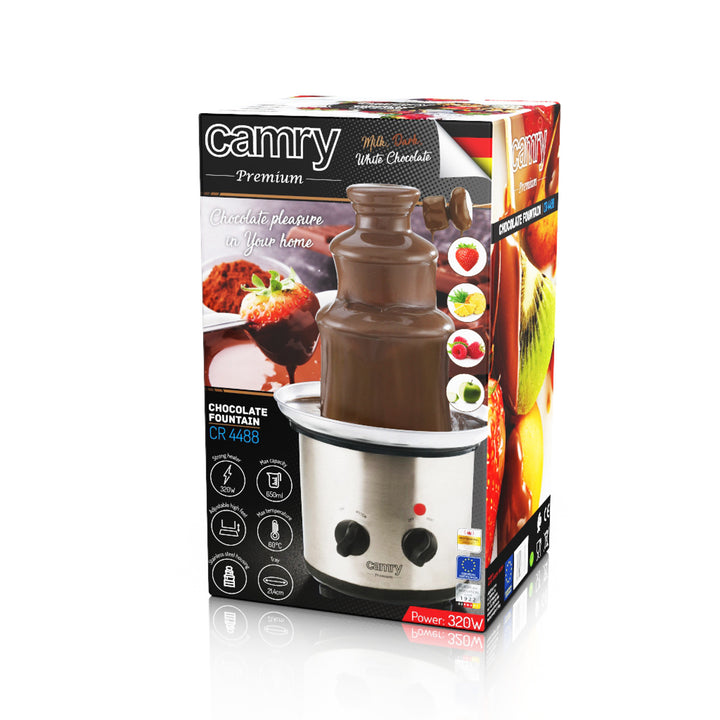 Čokoládová fontána Camry, objem 650 ml, příkon 320 W, CR 4488