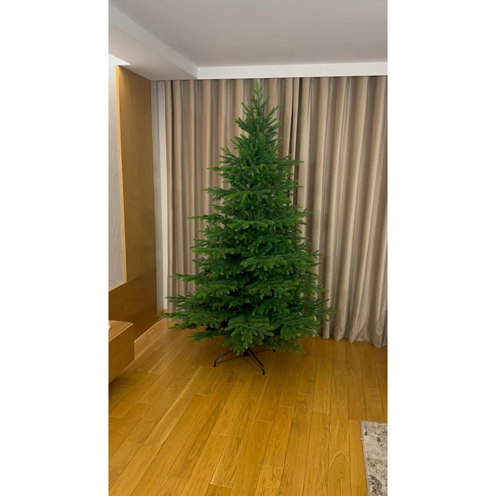 Umělý vánoční stromek, přírodní kavkazský smrk, PVC + PE, výška 220 cm