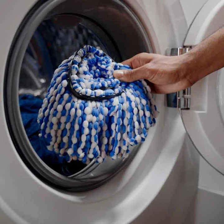 Rotační mop Vileda, dvoukomorový, odstředivý systém, skládací tyč, snadné čištění rohů, turbo H2prO + náhradní náplň