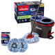 Rotační mop Vileda, dvoukomorový, odstředivý systém, skládací tyč, snadné čištění rohů, turbo H2prO + 2 náhradní náplně