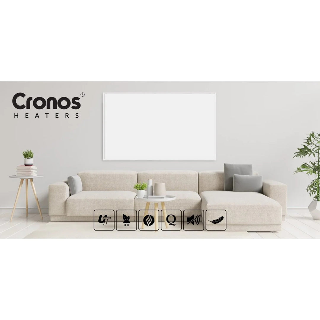 Infrazářič Cronos, 800W, matný povrch, ultratenký, Carbon P800