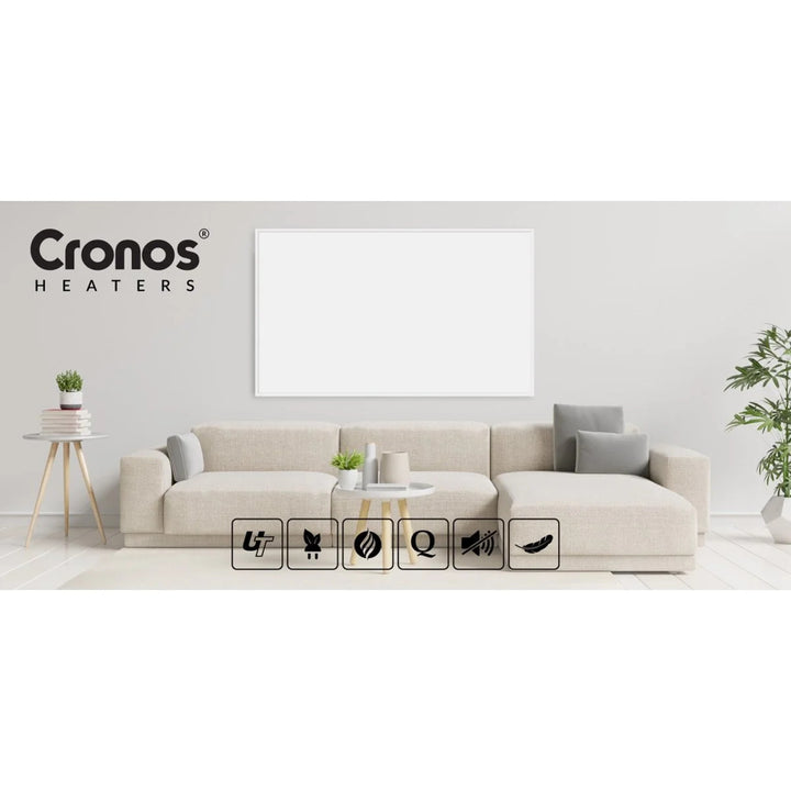 Infrazářič Cronos, 800W, matný povrch, ultratenký, Carbon P800