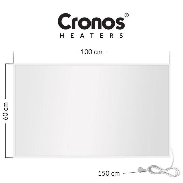 Infrazářič Cronos, 800W, matný povrch, ultratenký, Carbon P800