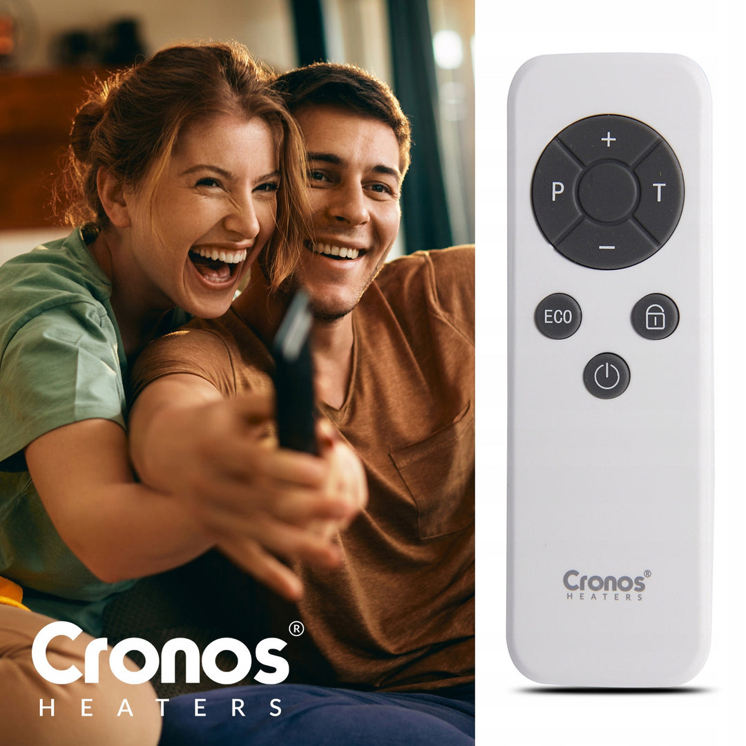 Infrazářič Cronos, 770 W, ovládaný chytrým telefonem, vestavěný termostat, 98% konverzní poměr, krytí IP44, Synthelith PRO CRP-770TWP