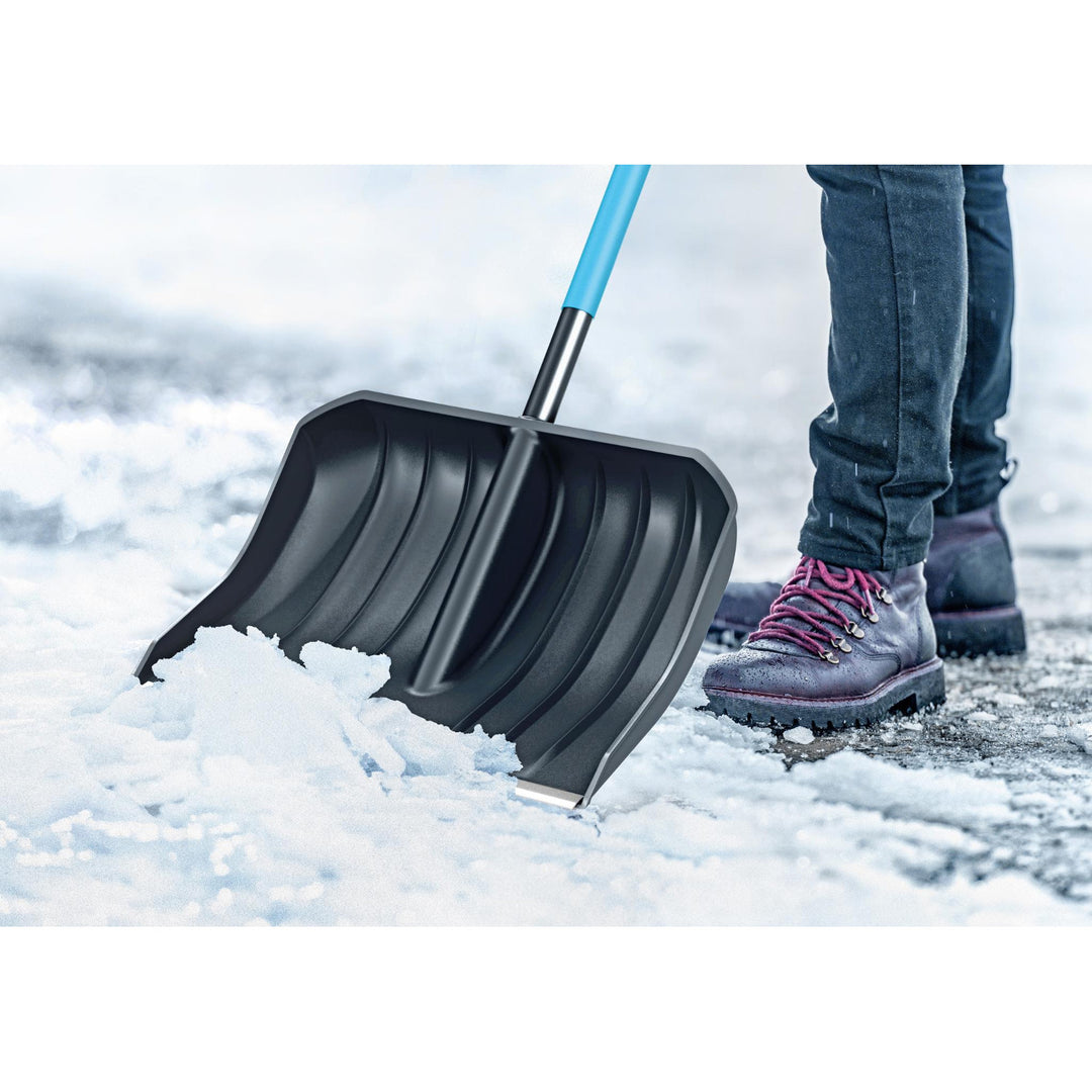 Hrablo na sníh Cellfast, hliníková násada, délka 140 cm, Cellpro 40-340 + škrabka na sklo