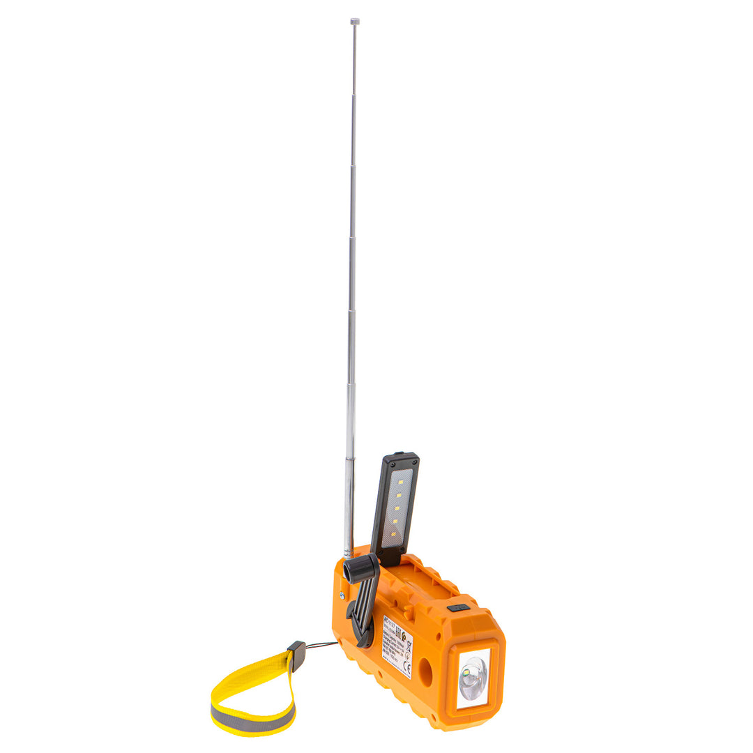 Solární rádio Adler, dobíjecí baterie 1200 mAh, svítilna, ruční klika, AD 1197