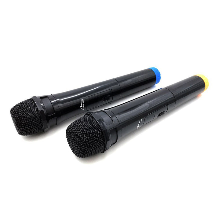 Dva bezdrátové mikrofony s přijímačem USB pro reproduktor s funkcí karaoke, Mediatech MT395