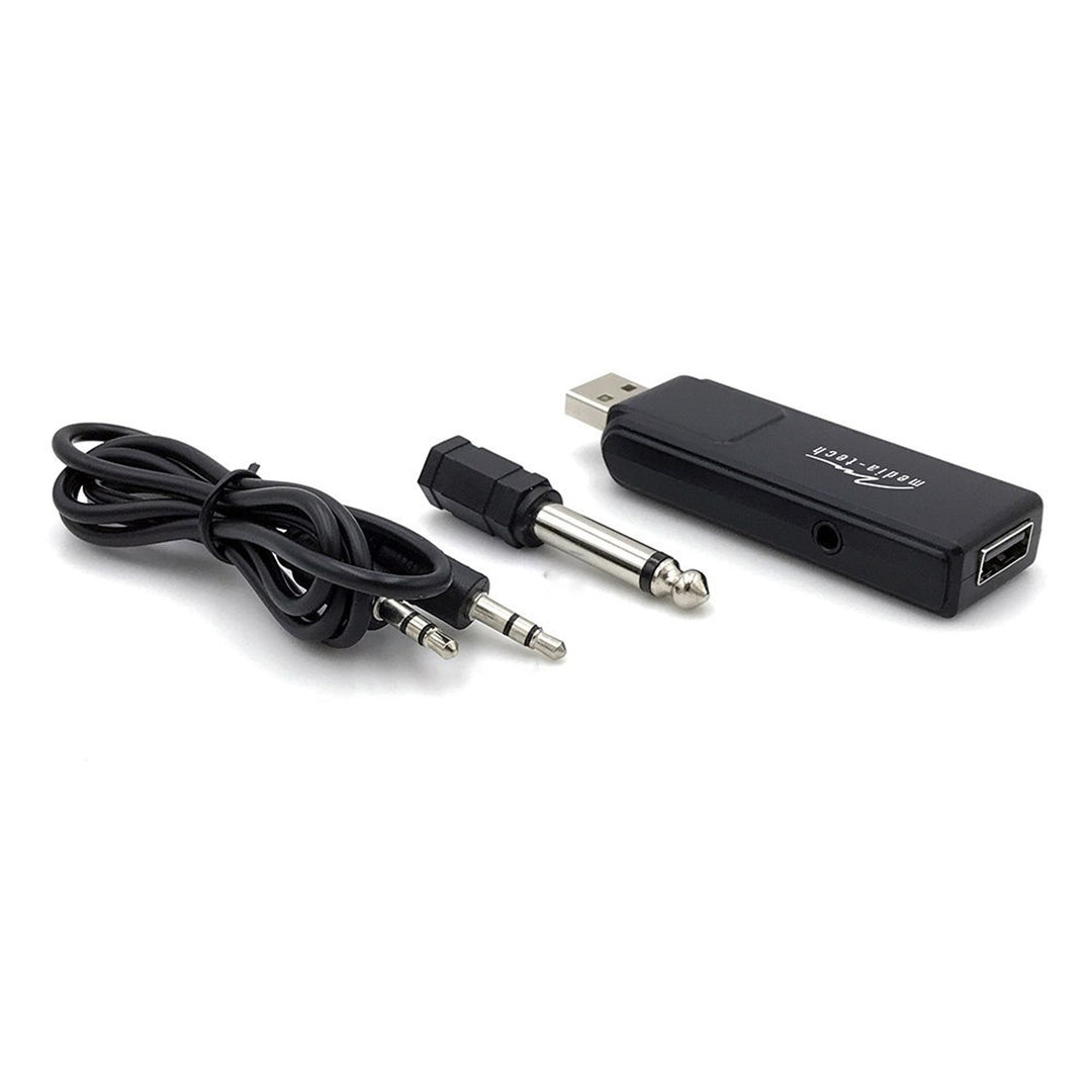 Dva bezdrátové mikrofony s přijímačem USB pro reproduktor s funkcí karaoke, Mediatech MT395