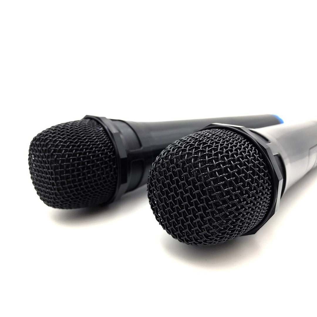 Dva bezdrátové mikrofony s přijímačem USB pro reproduktor s funkcí karaoke, Mediatech MT395