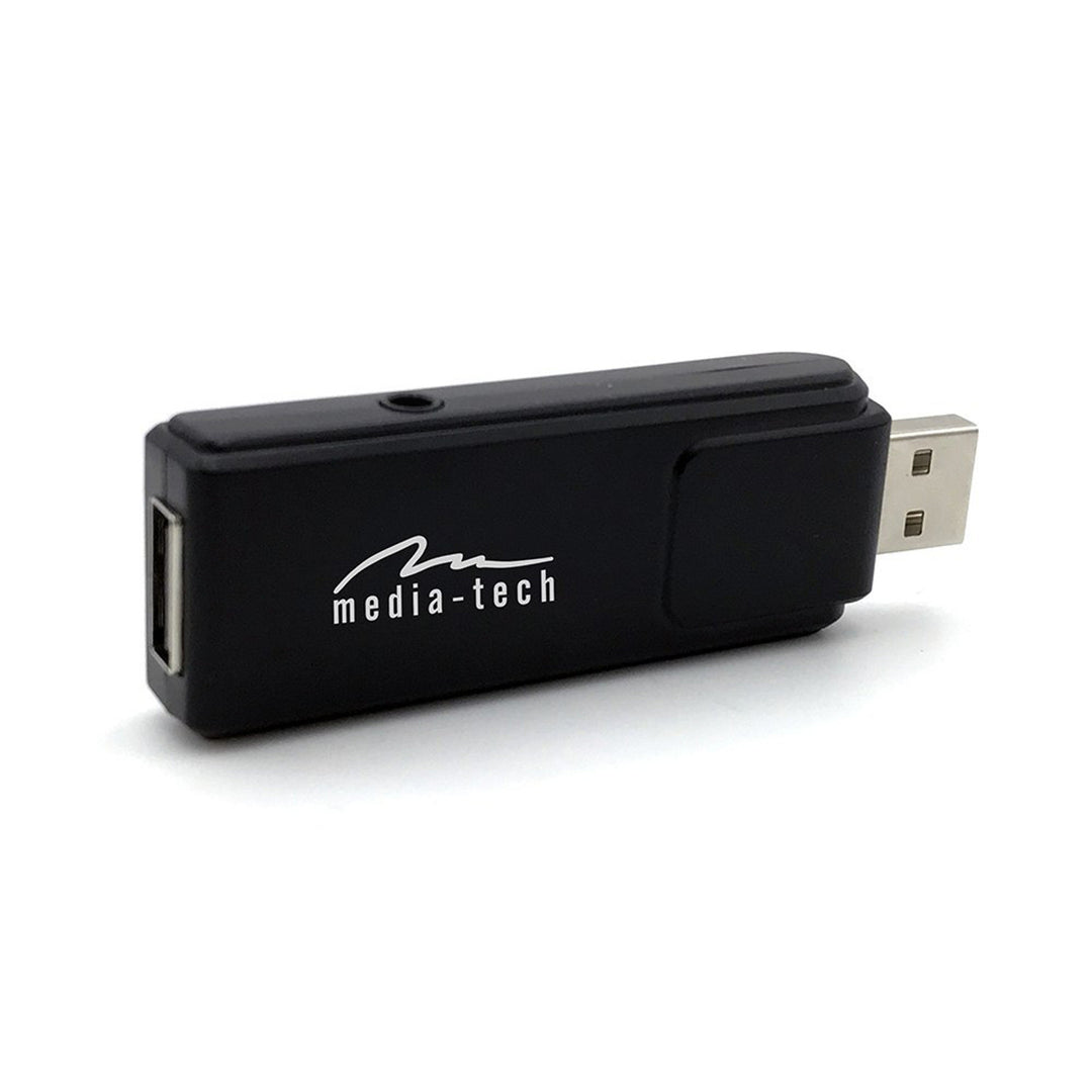 Dva bezdrátové mikrofony s přijímačem USB pro reproduktor s funkcí karaoke, Mediatech MT395
