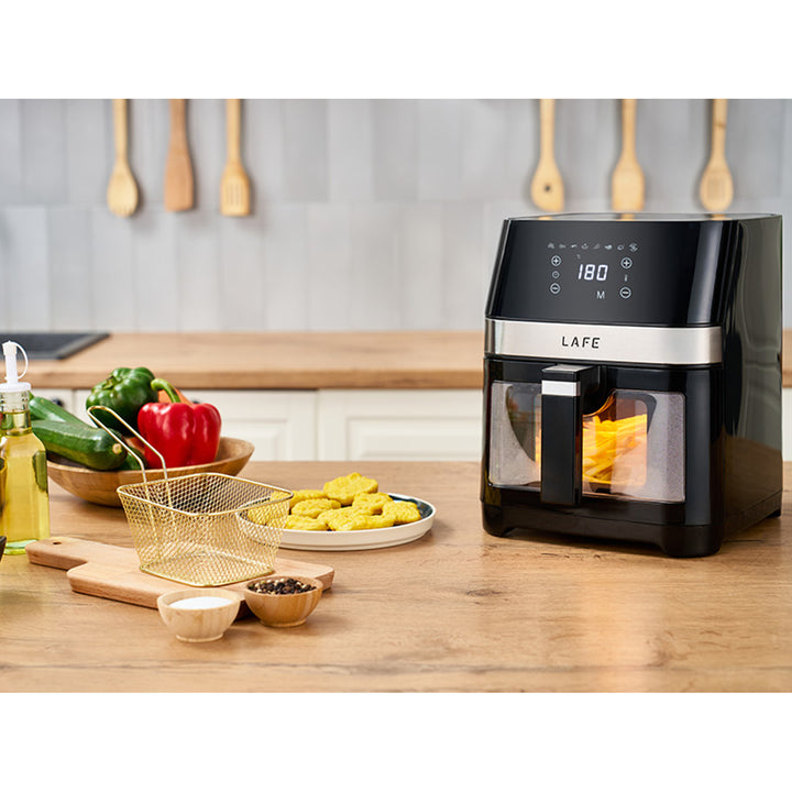 Fritéza Lafe bez tuku, 1500 W, 7 programů, LCD displej, MasterFry