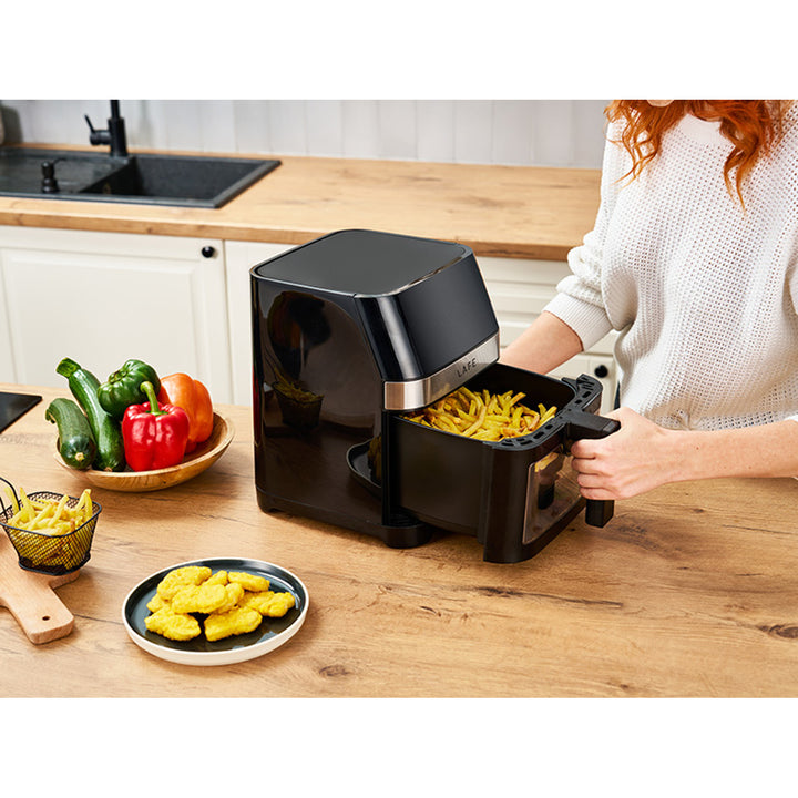Fritéza Lafe bez tuku, 1500 W, 7 programů, LCD displej, MasterFry