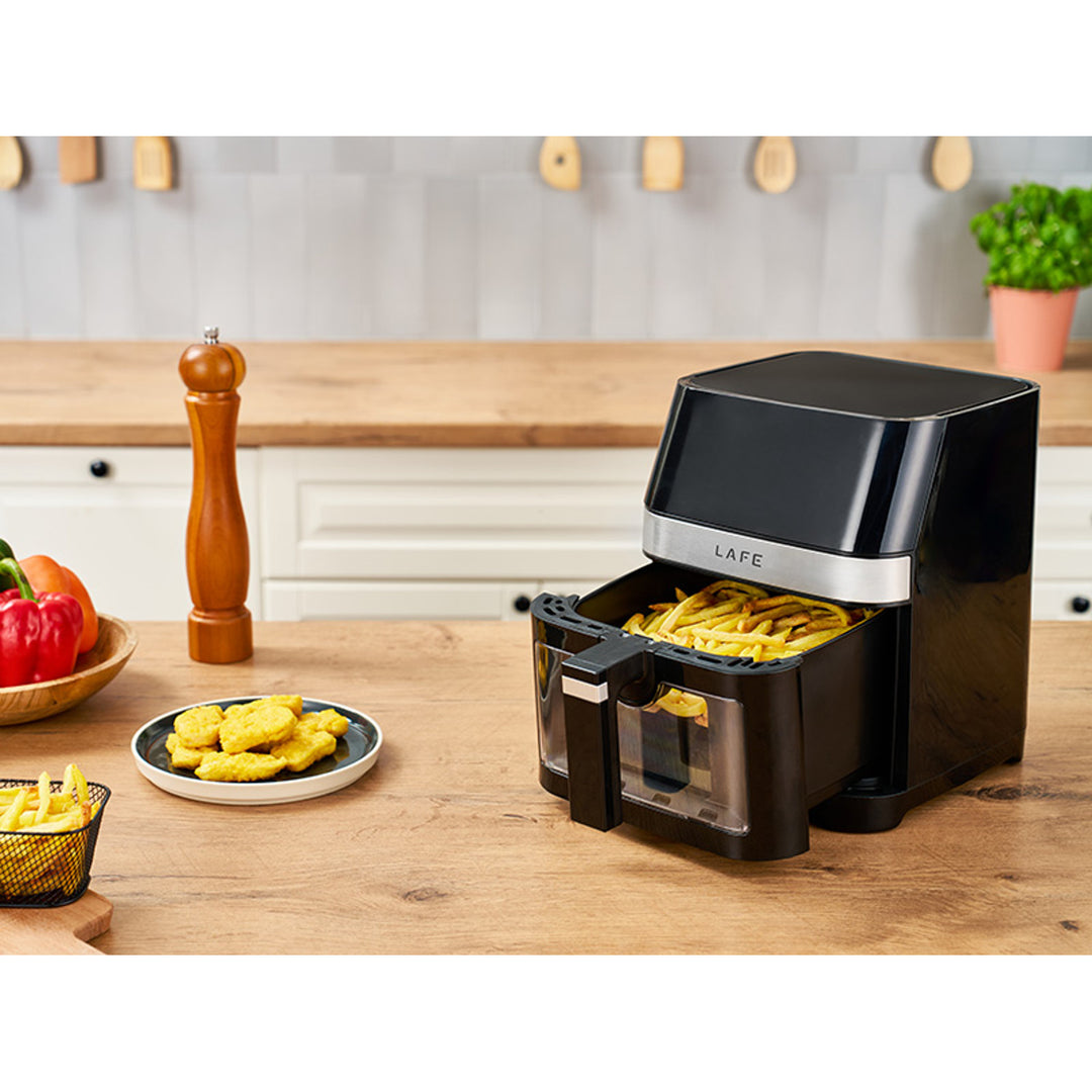 Fritéza Lafe bez tuku, 1500 W, 7 programů, LCD displej, MasterFry