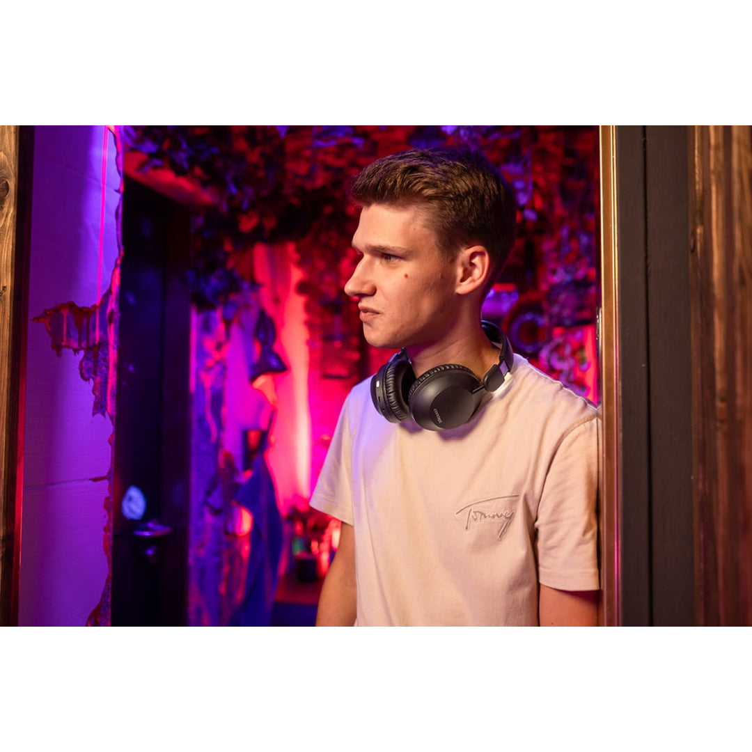 Bezdrátová sluchátka do uší Concept SoundJoy, výdrž až 45 hodin přehrávání, Bluetooth 6.0, rychlé nabíjení, aktivní potlačení hluku až 18 dB, černá, HS4080