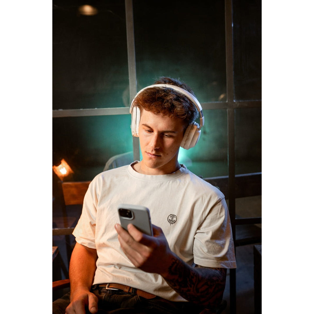 Bezdrátová sluchátka do uší Concept SoundJoy, výdrž až 45 hodin přehrávání, Bluetooth 6.0, rychlé nabíjení, aktivní potlačení hluku až 18 dB, bílá, HS4081