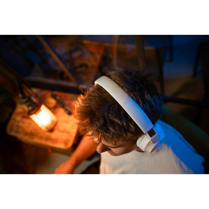 Bezdrátová sluchátka do uší Concept SoundJoy, výdrž až 45 hodin přehrávání, Bluetooth 6.0, rychlé nabíjení, aktivní potlačení hluku až 18 dB, bílá, HS4081