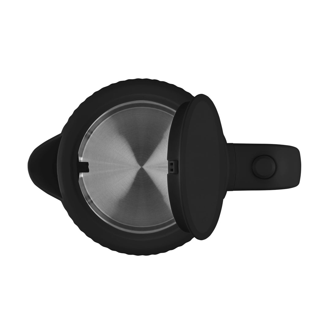 Plastová rychlovarná konvice Concept, 1,7 l, drážkovaný design, trojitý bezpečnostní systém, filtr proti usazeninám, ukazatel hladiny vody, černá, RK2391