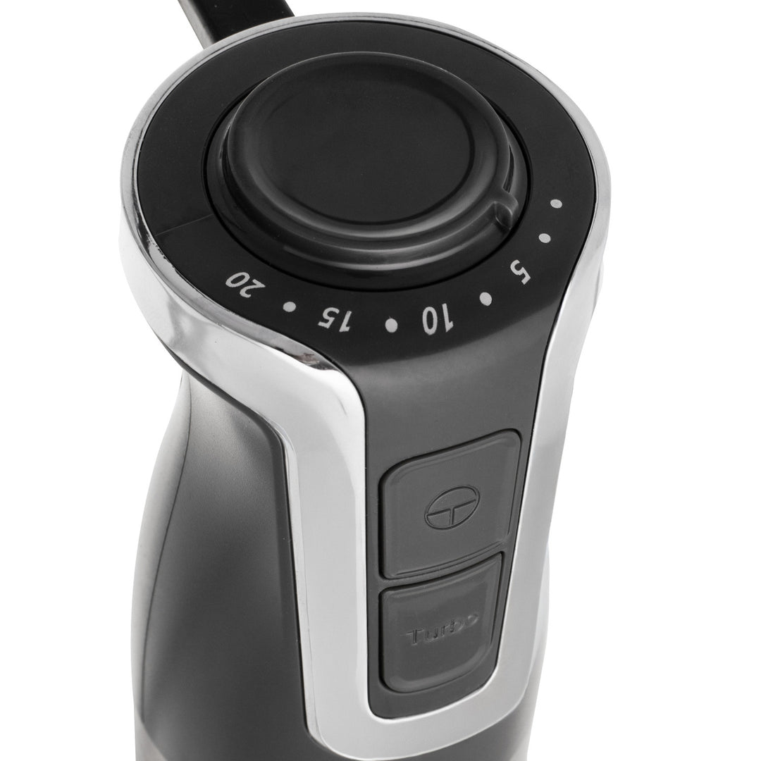 Ruční mixér Adler, multifunkční, příkon 1800 W, šedý, funkce turbo, AD 4627 g