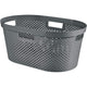 Curver Infinity Recyklovaný koš na prádlo, objem 40 l, tmavě šedý, 100% recyklovaný, 245675