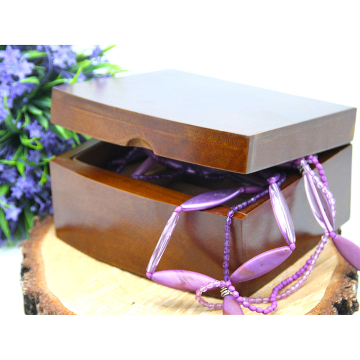 Šperkovnice, dřevěná, hnědá, organizér, přihrádky, Queen Isabel