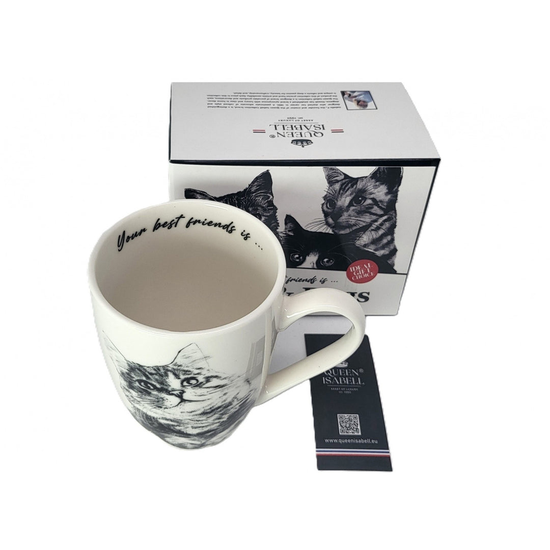 Porcelánový hrnek Queen Isabel, sibiřská kočka, 350ml, Q1-05201