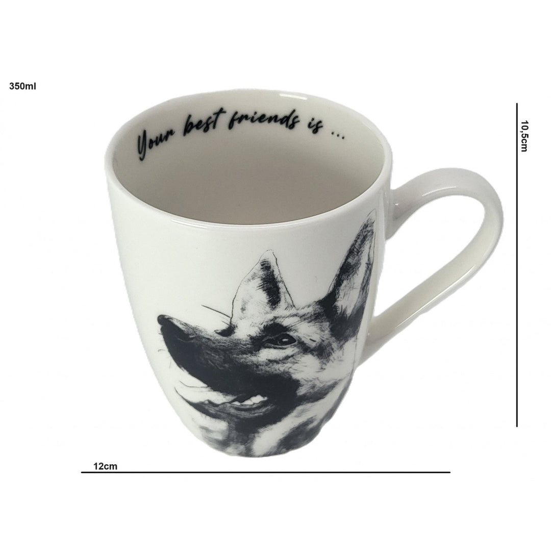 Porcelánový hrnek Queen Isabel, německý ovčák, 350 ml, Q1-05232