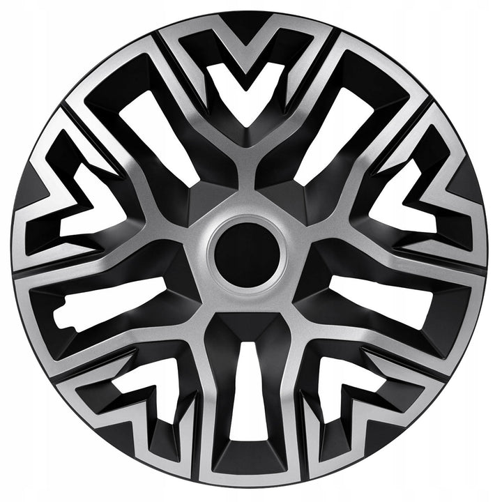 Univerzální kryt náboje 16'' NRM The Best Bicolor silver/black 1 kus