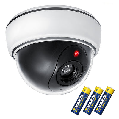 Atrapa kopulové kamery DC2300 s blikající LED + 3x baterie AA Varta Industrial