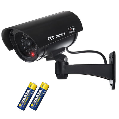 Atrapa kamery s blikající LED IR1100 B IR externí + 2x Varta Industrial AA baterie