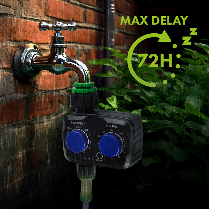 Elektronický ovladač zavlažování GreenBlue, programátor, napájení 2x 1,5V AA, GB391 + 2x alkalické baterie Varta Industrial AA